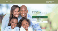 Desktop Screenshot of dentalcareofmanassas.com