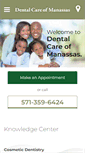 Mobile Screenshot of dentalcareofmanassas.com